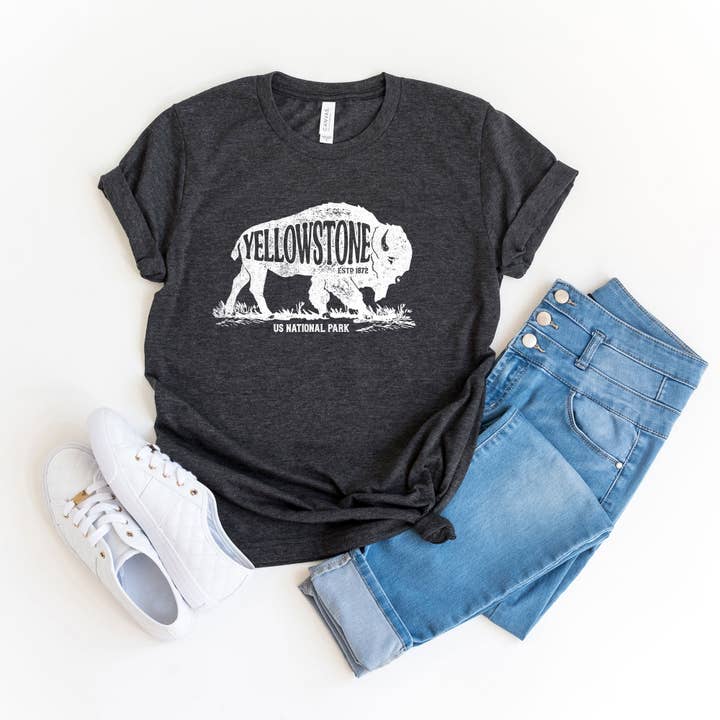 Yellowstone Bison | Short Sleeve Graphic Tee for wholesale by Olive And Ivory Wholesale