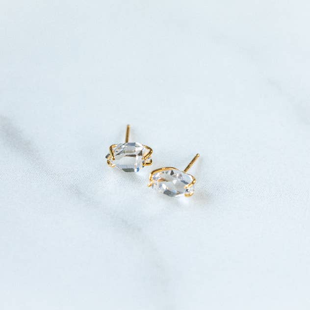 Heather Hawkins - Wholesale Stud/Post Earrings - Herkimer Diamond Studs - Large