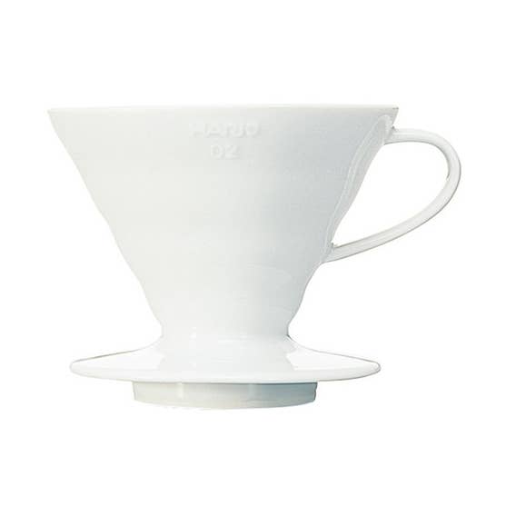 Hario V60 Ceramic Coffee Dripper White 02(1-4 Cups) for wholesale by EMC Kitchen & Houseware