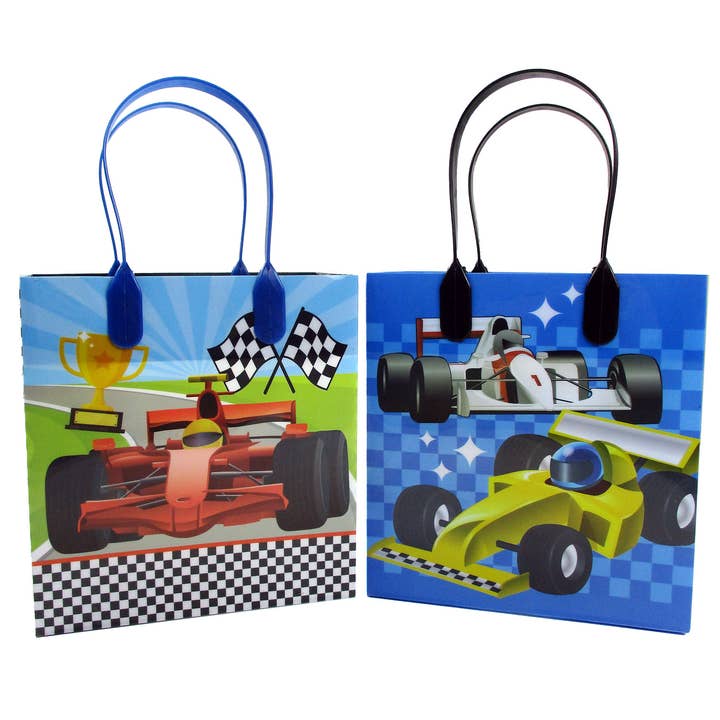 Race Car Party Favor Bags Treat Bags 12 Pack for wholesale by Tiny Mills