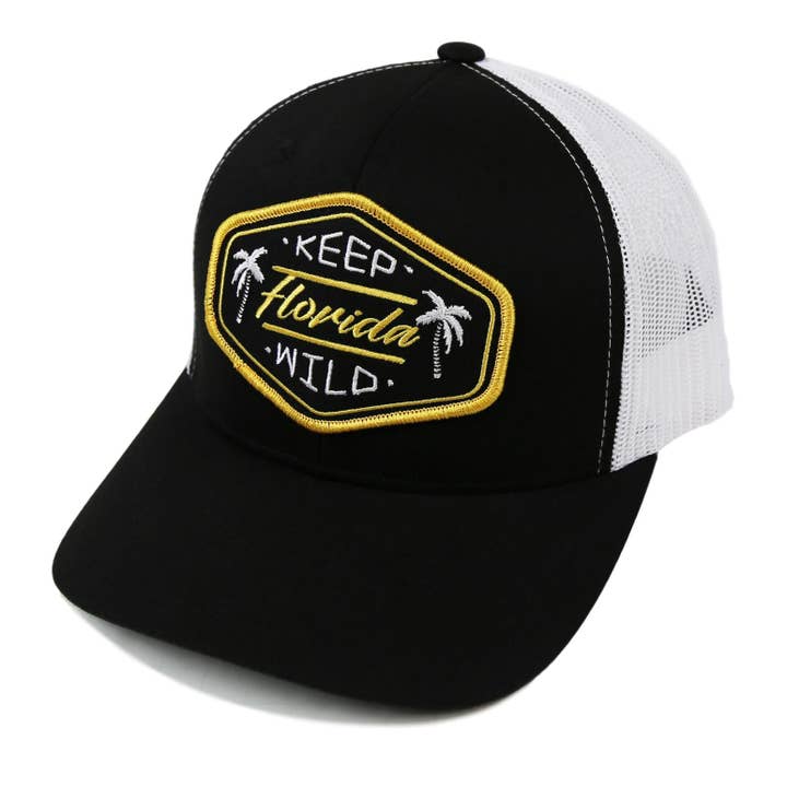 Sunshine State - Vendita all'ingrosso Cappellino da camionista - Unisex - CAPPELLO DA CAMIONISTA KEEP FL WILD - NERO