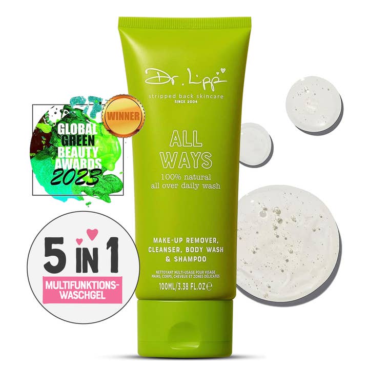 All Ways, 100% natural all-over daily wash.100ml for wholesale by Dr.Lipp