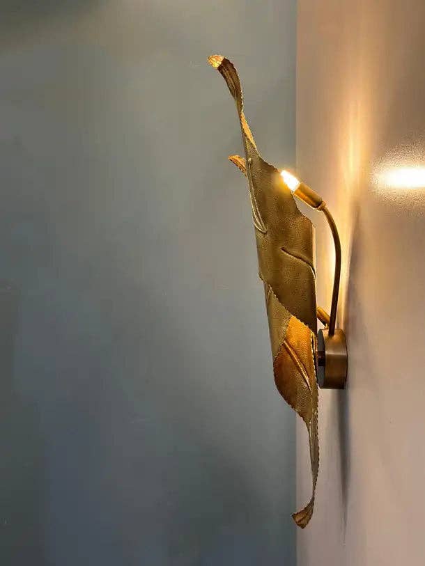 Arel Lighting - Wholesale Sconce - Nisia Hammered Brass Wall Sconce8