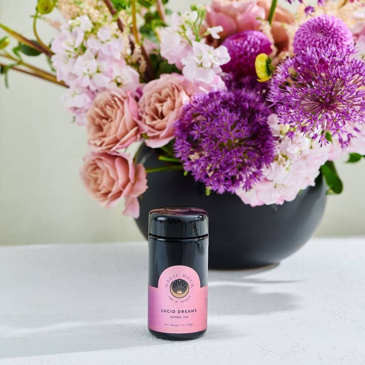 Magic Hour - Vente Thé en vrac - Lucid Dreams : tisane aux herbes Tulsi-Curcuma pour dormir et se calmer