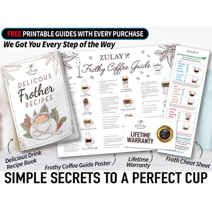 Zulay Kitchen - Wholesale Kitchen Tool/Gadget - Powerful Handheld Milk Frother5