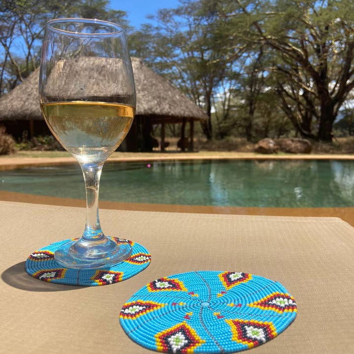 Homewares - Beaded Coasters (Set of 2) for wholesale by BeadWORKS