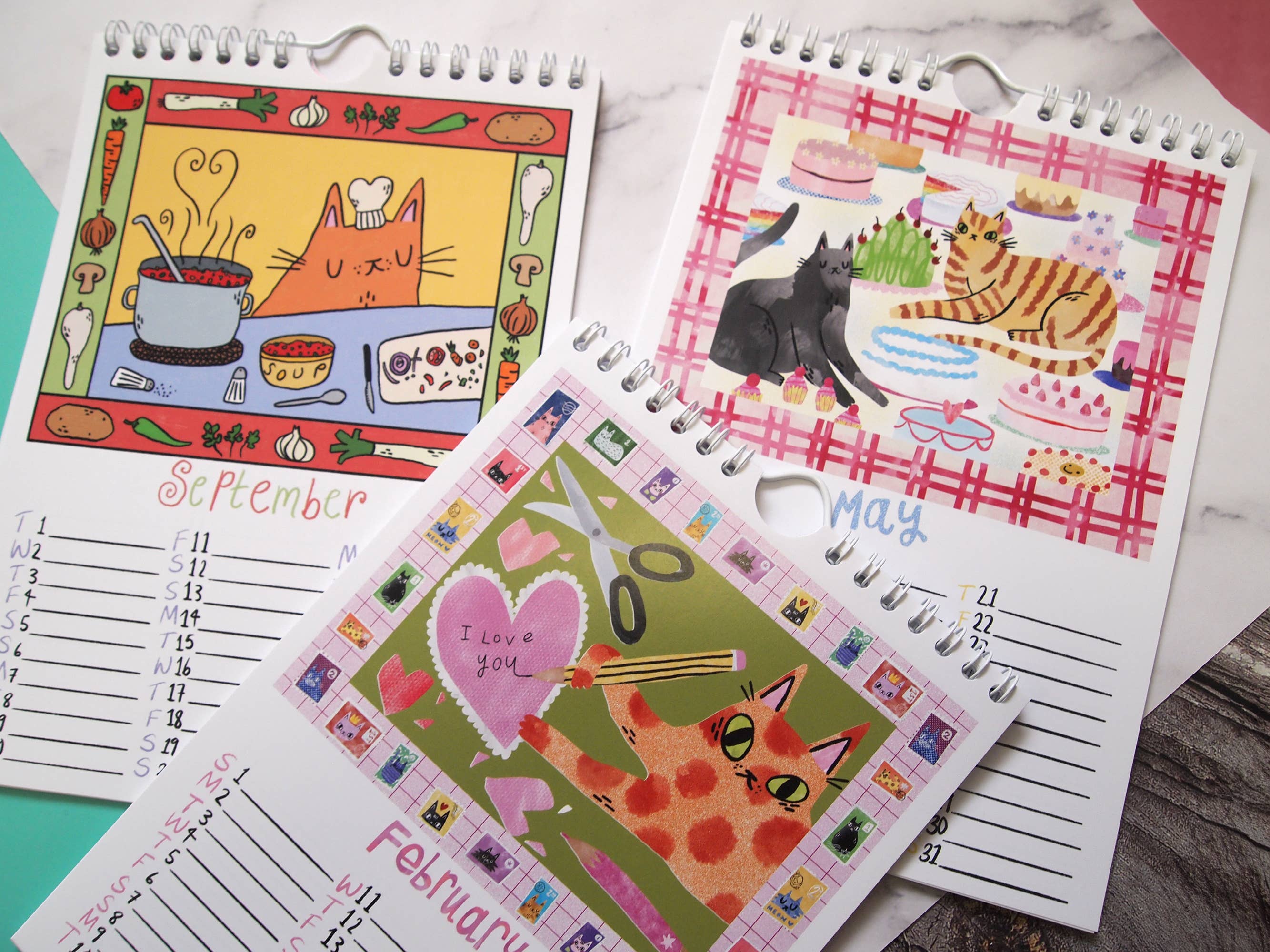 I LIKE CATS - Vente Calendrier - J'aime le calendrier mural A5 Chats 20264