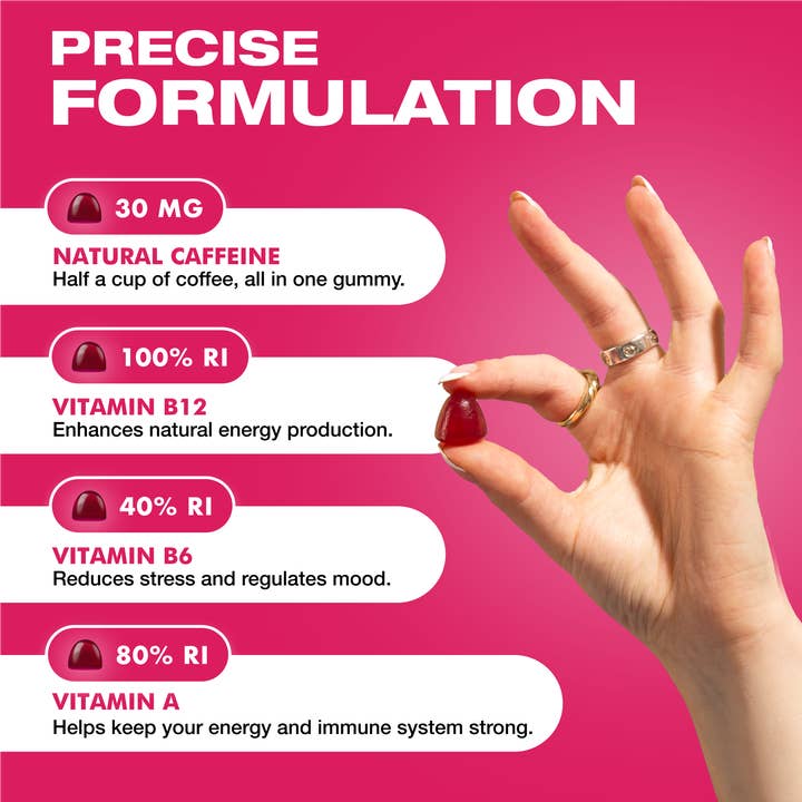 Energy Bytes - Wholesale Oral supplement/vitamin - Energy Bytes Caffeine Gummies | Cherry Charge | 1-Pack3