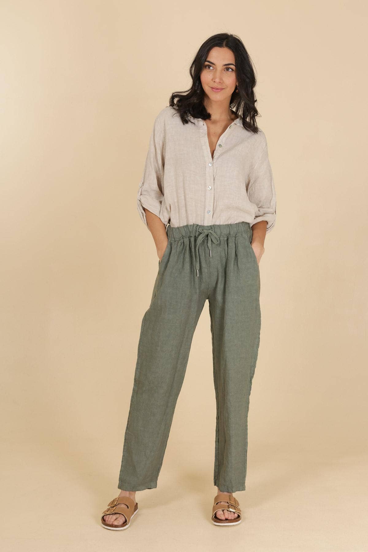 la maison des fibres naturelles - Wholesale Button Down Shirt - Women's - 100% linen shirt 6201592