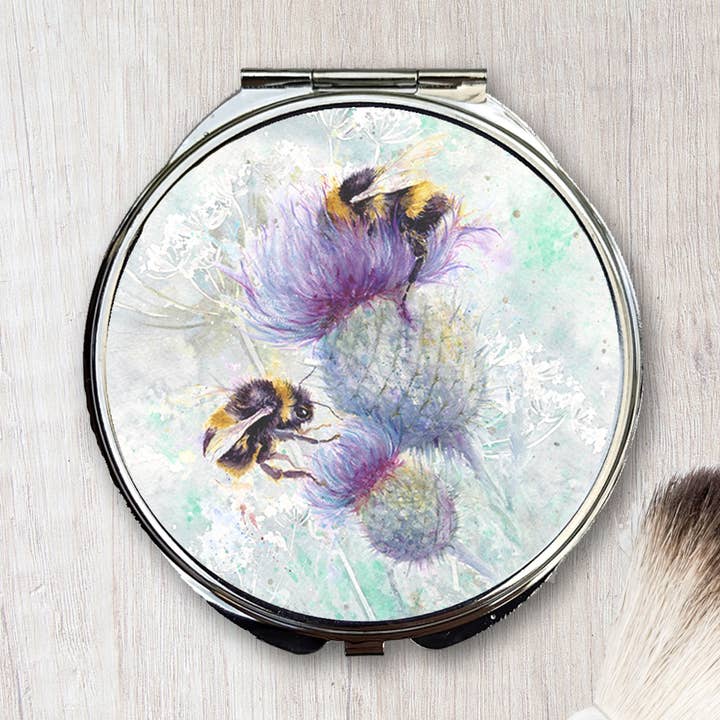 Specchio compatto, api su cardo per la vendita all'ingrosso da parte di Field and Fur Gifts