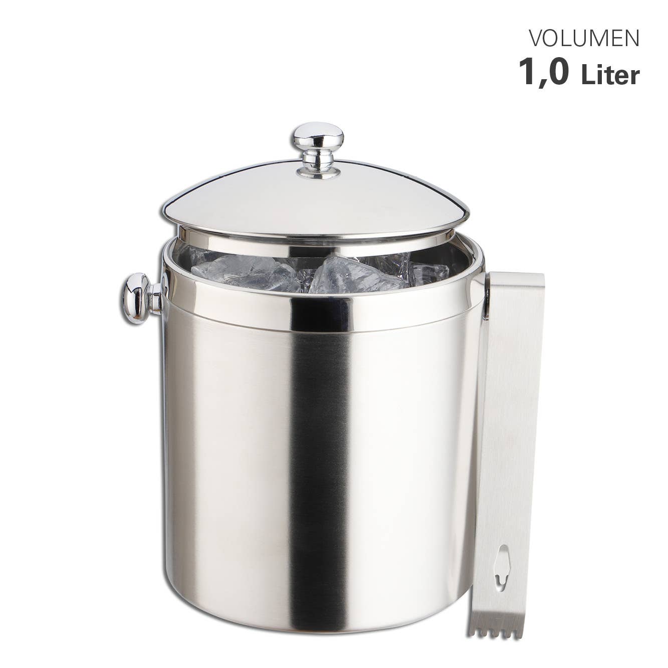 Karl Weis - Wholesale Bucket/Pail - Double-Walled Ice Bucket with Tongs. 1L4