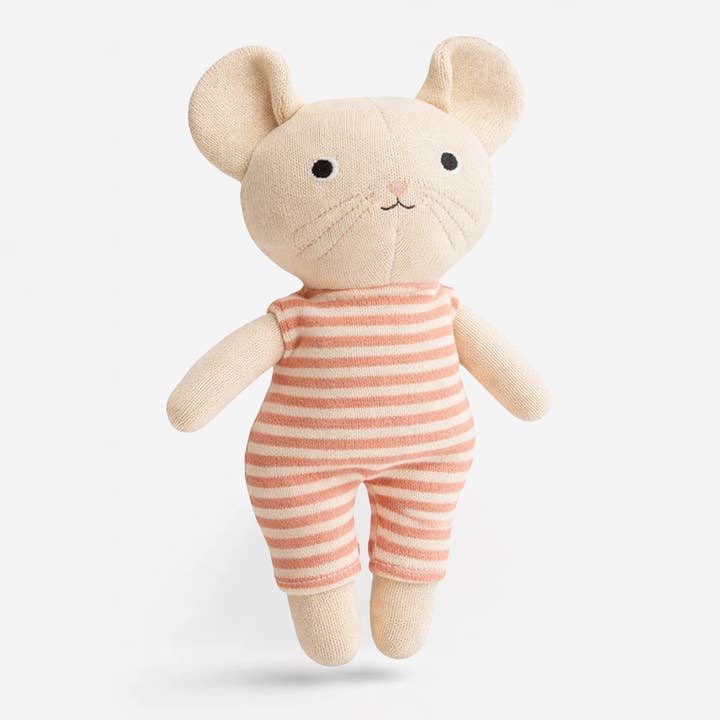 Stickad musmjukisdjur – Mjuk plyschpresent till babyshower för wholesale av Little Otja