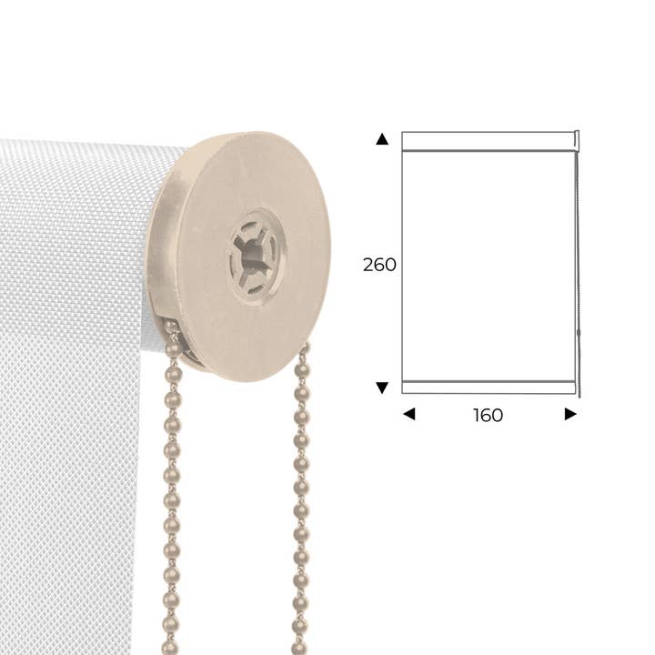 cortina enrollable 160cm x largo beige para venta al por mayor de Rocada Spain