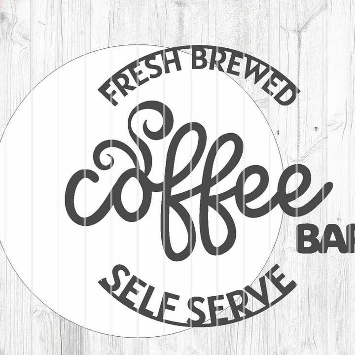 Coffee Bar Door Hanger DIY | Wood Sign | Home Décor for wholesale by Kate's Blanks