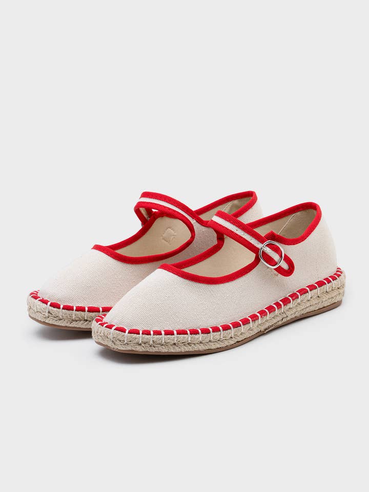 Mary Jane espadrille med rem och spänne för wholesale av CEREZA