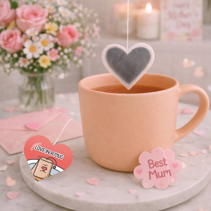 Toastedink - Wholesale Tea Bags - Mother's Day Heart Shaped Tea Bags 1