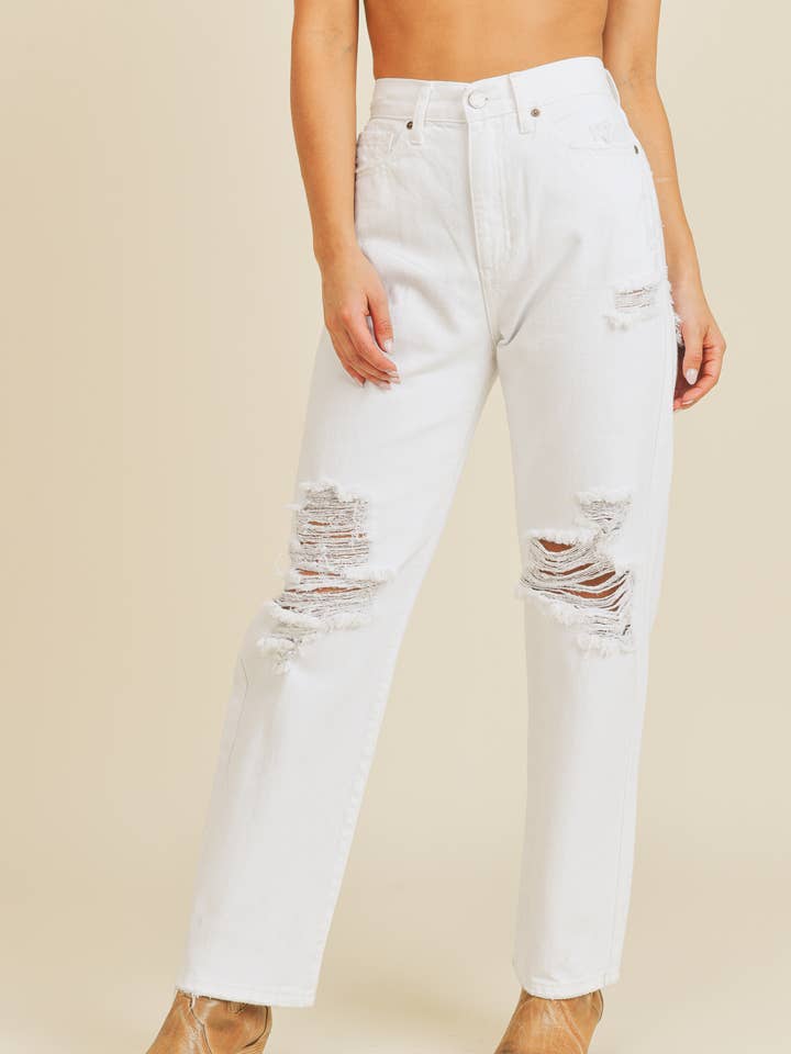 DP520N - WHT - Hoogbouw Dad Jeann voor wholesale door JBD