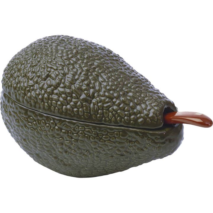 Lexi Home - Wholesale Serve Bowl - Textured Ceramic Avocado Shape Serving Bowl Set1
