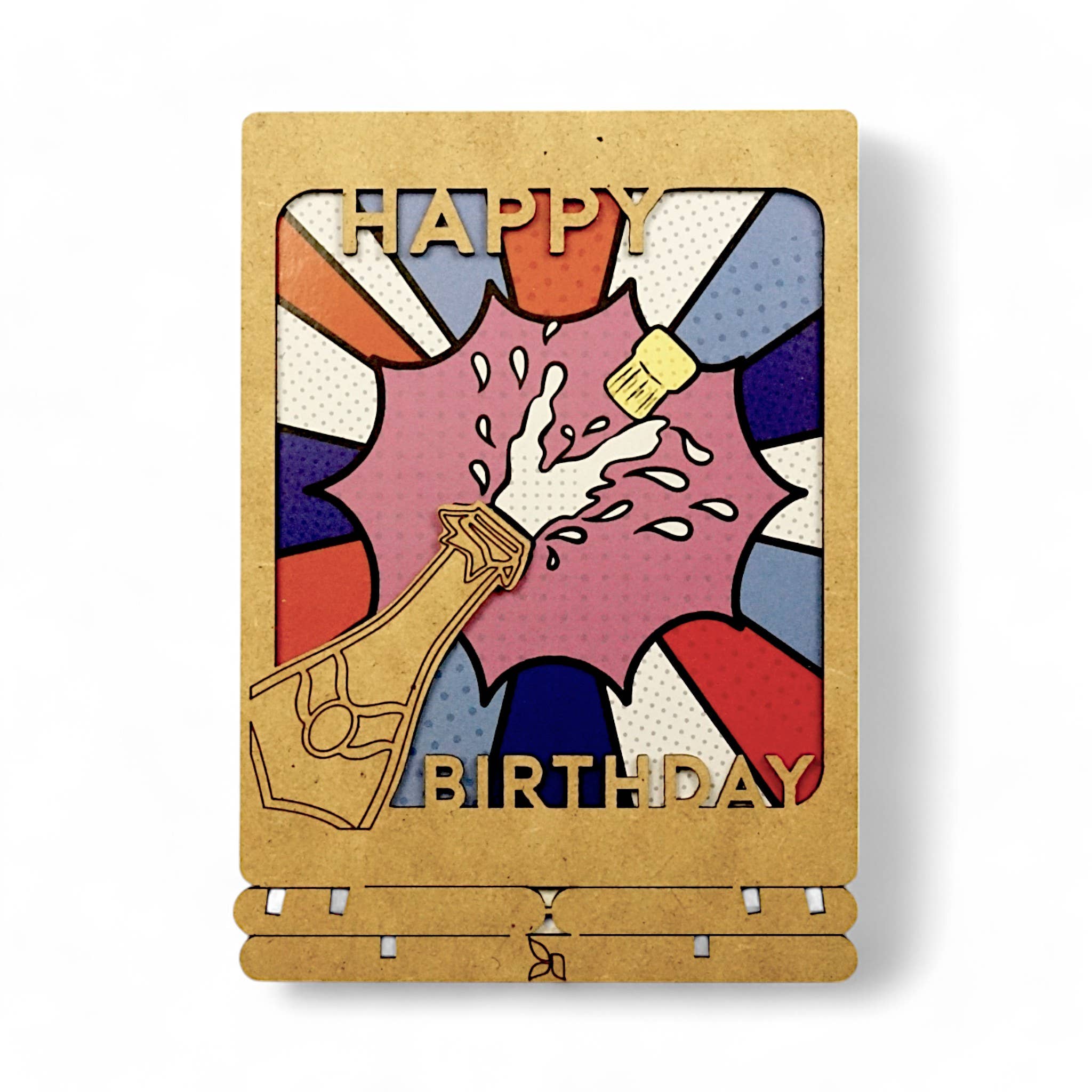 KOMONI Amsterdam - Wholesale Birthday Card - Happy B-Day Pop-up Card2