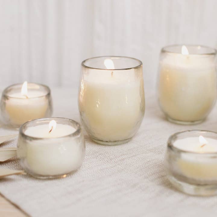 The Collective - Wholesale Jar/filled candle - Pebbled Filled Votive Candles - Set of 32