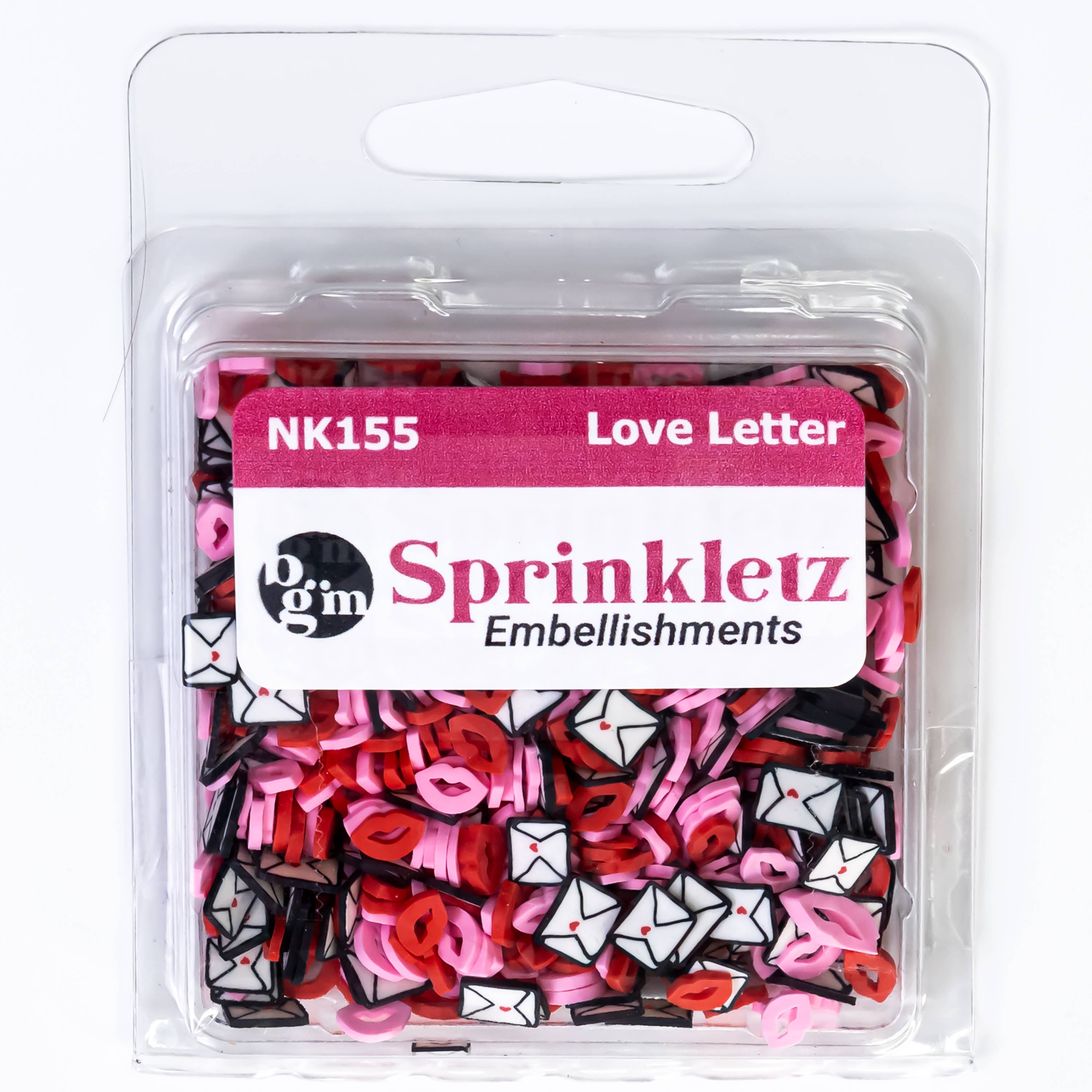 Buttons Galore & More - Wholesale Craft Supplies - Sprinkletz Polymer Clay Pieces - Love Letter1