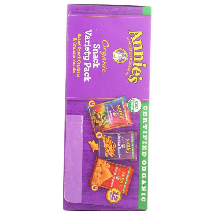 KeHE Distributors, LLC - Wholesale Crackers - Annie's Homegrown Cookie Cracker Variety Pack 12Ct 11 oz3