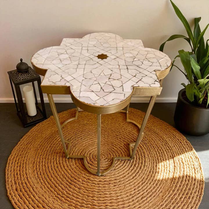 AtlasPerles – wholesale Side table – Handmade Moroccan Mosaic Table2