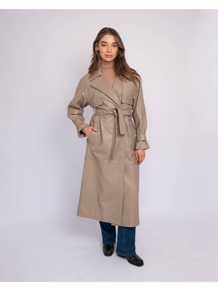 Amsterdam Heritage Leather Belts, Bags, Jackets & Apparel - Wholesale Leather Jacket - Women's - Venice | Leather Trench Coat5