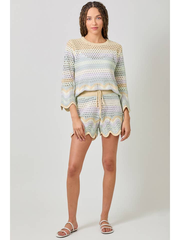 Mystree - Wholesale Pullover-trui - Dames - 61007 Open Stitch High Low Trui6