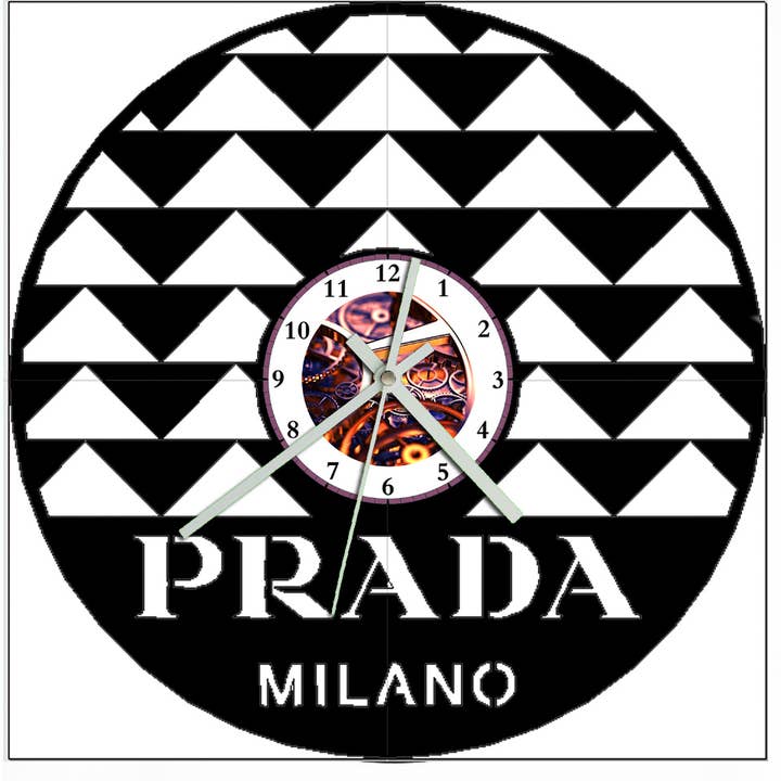 Vinyl Record Clock - Prada for wholesale by Broken Record