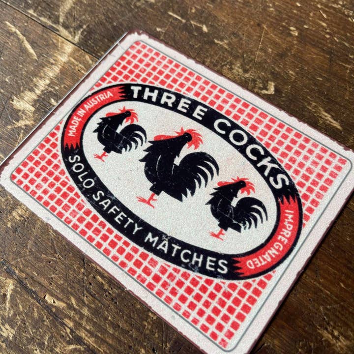 The British Metal Signs Company - Venta al por mayor Letreros - Cartel metálico The Three Cockeral Hen