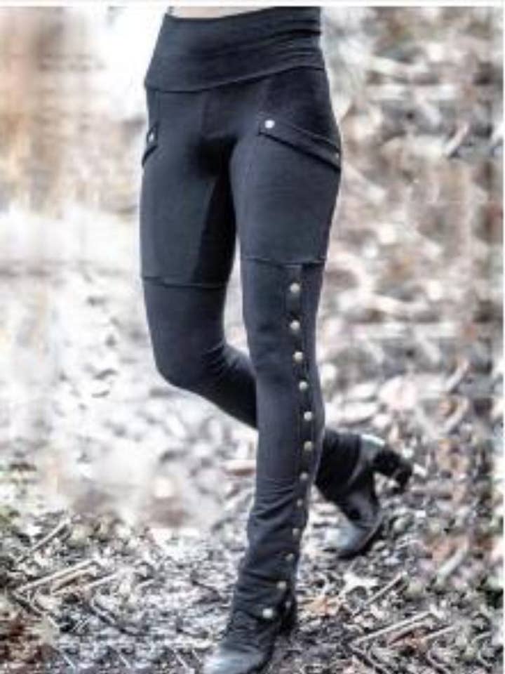 Tourtiwi - Wholesale Pants - Women's - Retro Pocket Casual Stretch Pants0