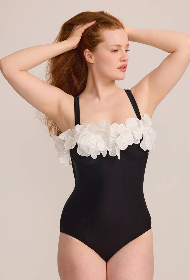 C'MELODIE - Wholesale One Piece Swimsuit - Women's - Plus Size – One-Piece Swimsuit HMD-0491