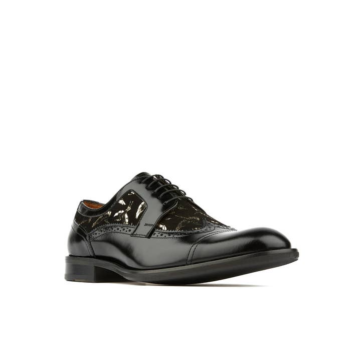 Embassy London – wholesale Oxford shoes – Men′s – Orlando - Black & Gold