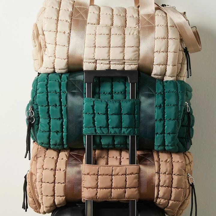 MiMi Wholesale - Wholesale Weekender Bag - Women's - QP774 Quilted Puffer Weekender/Duffel Bag7