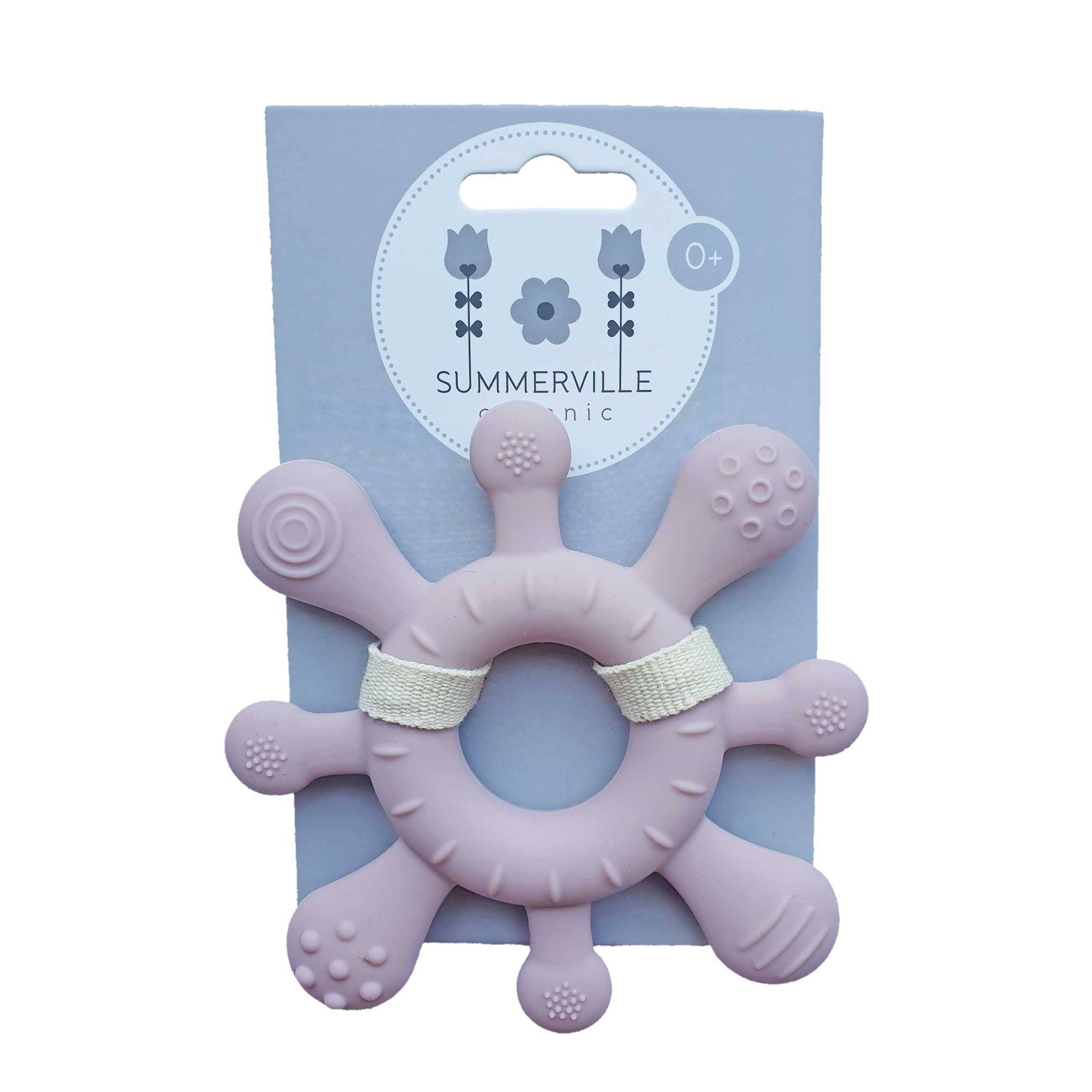 Summerville organic – Engroshandel Suttebrik - Baby – Baby Silikone Teether Coral Pale Mauve2