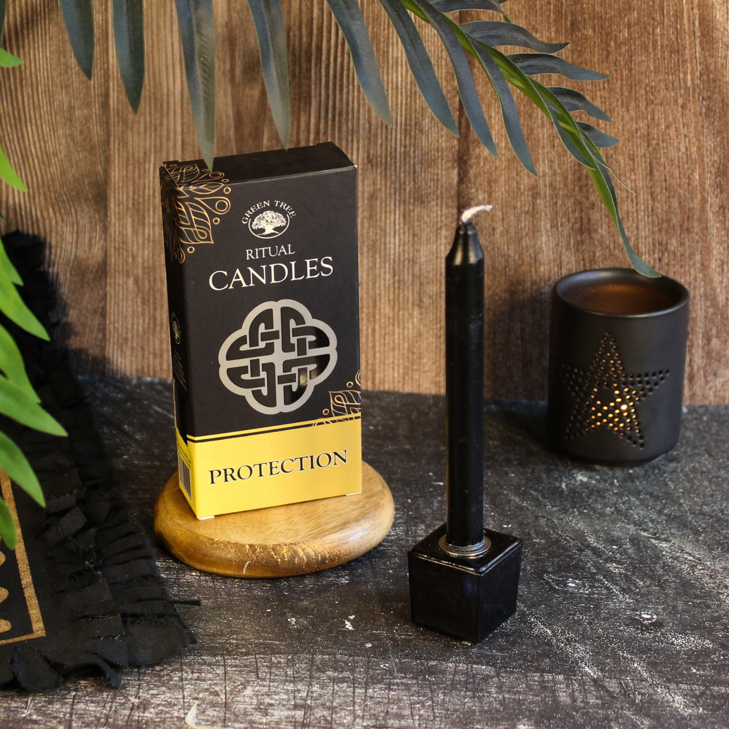 Green Tree - Wholesale Votive Candle - Green Tree Ritual candles Protection - 10 candles/pack2