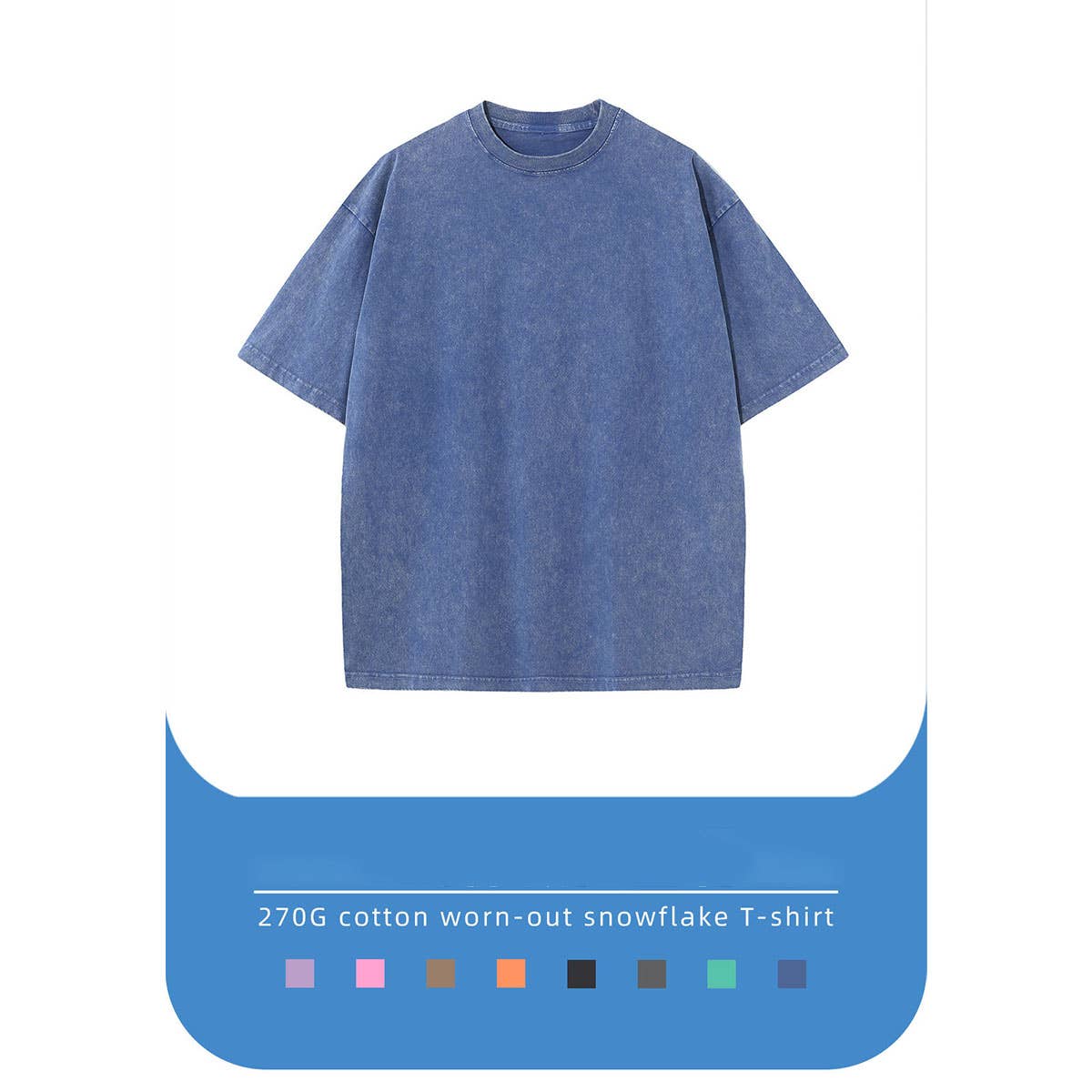 ACCITY - Wholesale T-Shirt - Unisex - 270g Heavyweight Wax-Dyed Vintage Cotton T-Shirt–Custom Logo11