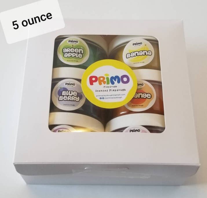 Primo Playdough - Wholesale Putty/slime – Child - Scented Playdough Rainbow 6-Pack with Fruit Scents (5 ounce)1