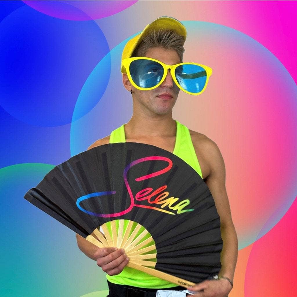 The Gay Fan Club - Wholesale Handheld Folding Fan - Selena Fan7