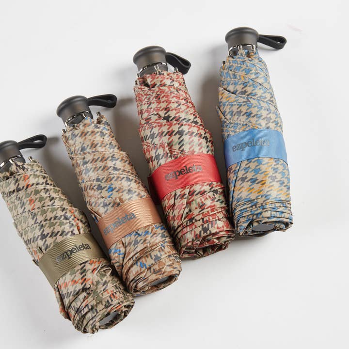 Ezpeleta - Wholesale Umbrella - Women's - Prince Wales foldable umbrella