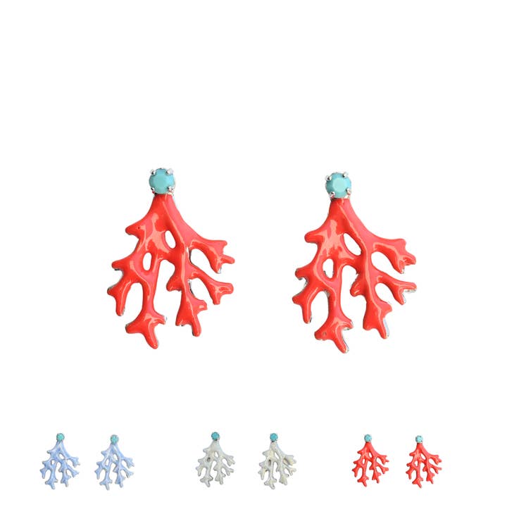 The Pink Reef - Wholesale Dangle Earrings - The Pink Reef Mini Coral Earring
