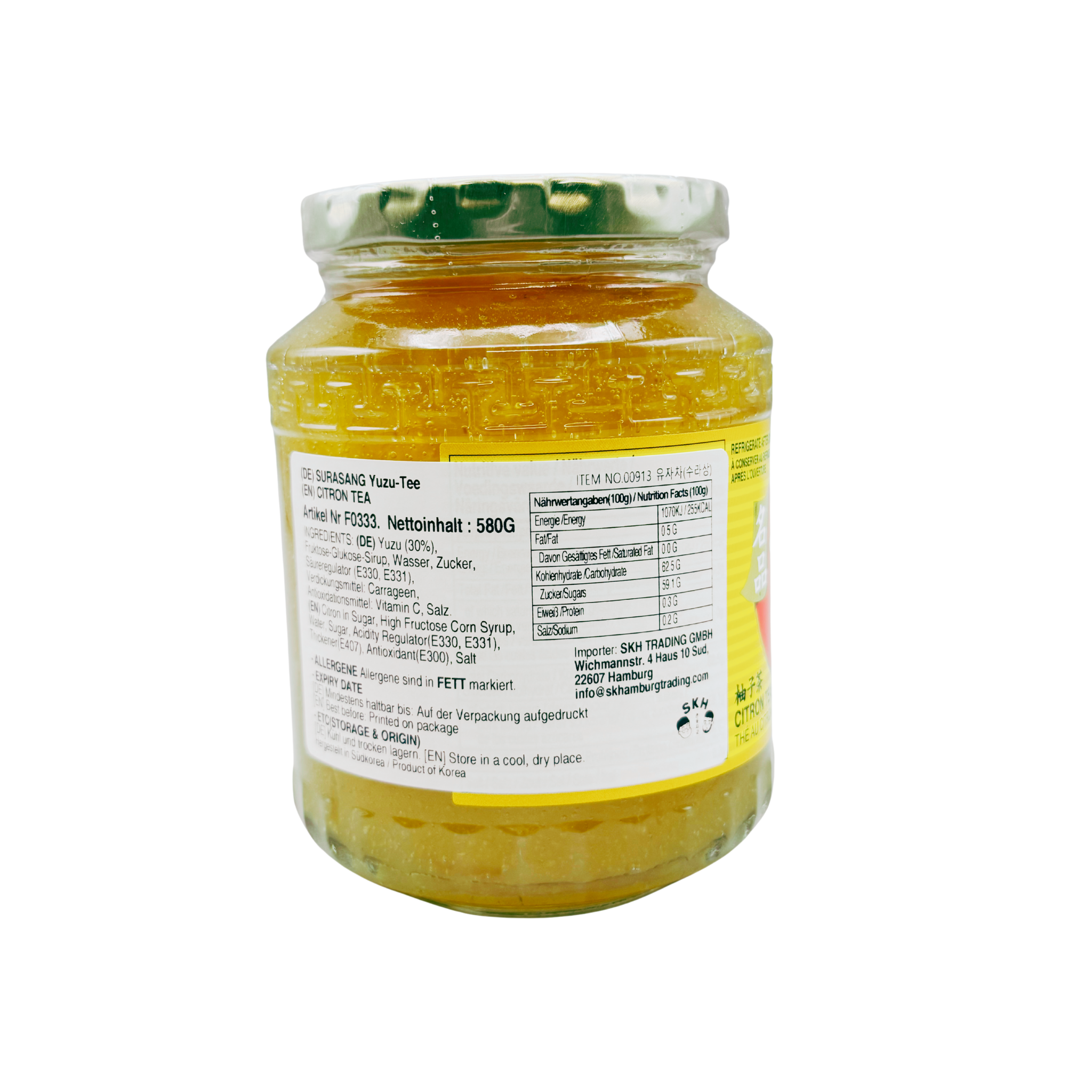 utoppa GmbH – wholesale Hälsoté/Detoxté – Surasang Yuzu Te (Yuja-Cha) 580g1