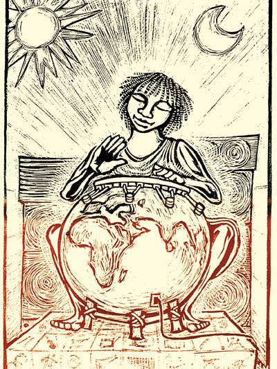 Musique du Monde (Affiche) pour la vente par Ricardo Levins Morales Art Studio