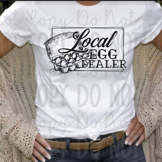 T-shirt ou équipage du revendeur d'œufs local pour la vente par Hello Sunshine Boutique