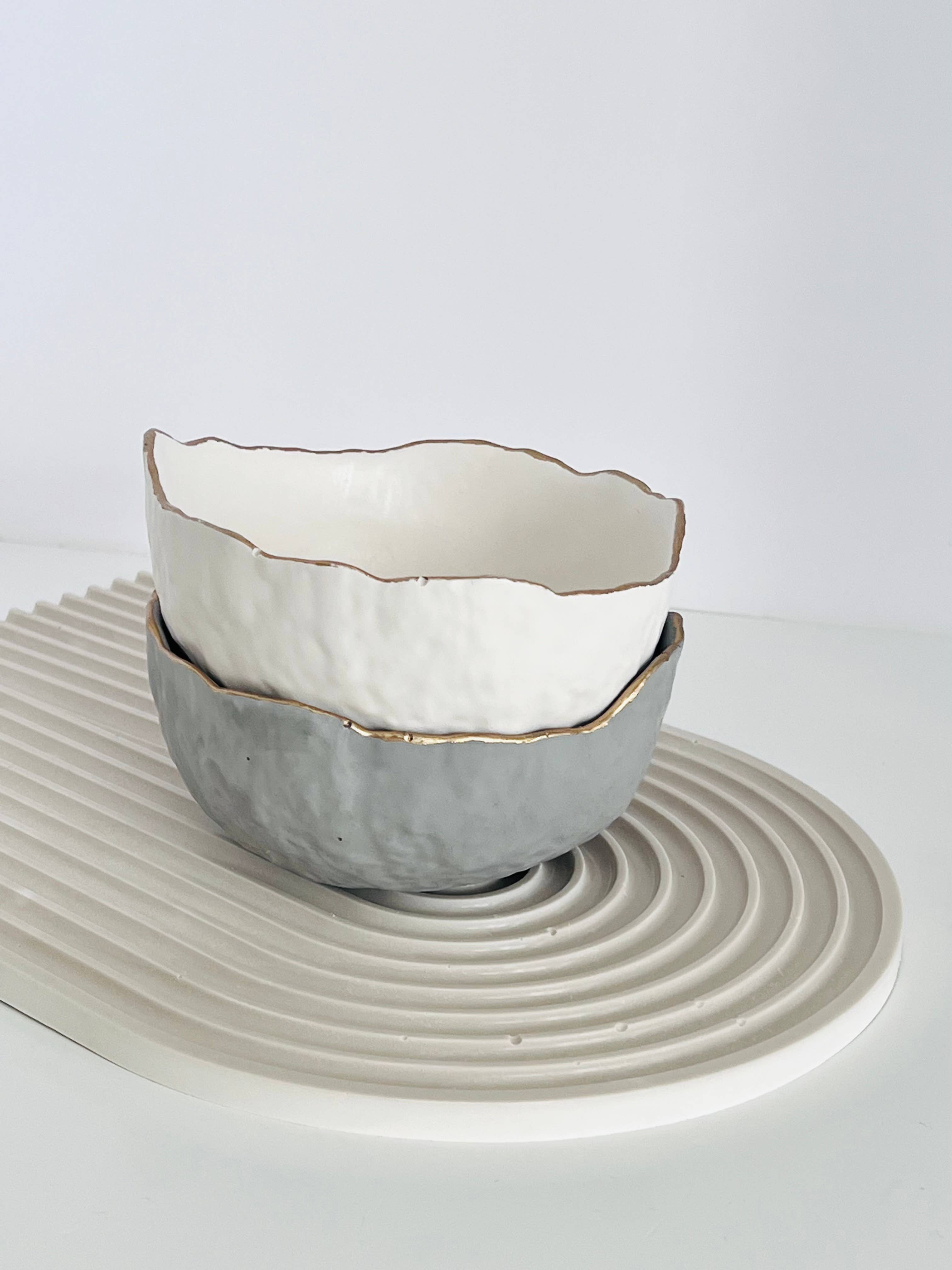 Kenley Boutique - Vendita all'ingrosso Portacandele - Ciotola in cemento minimalista per candela - 8,5 oz2