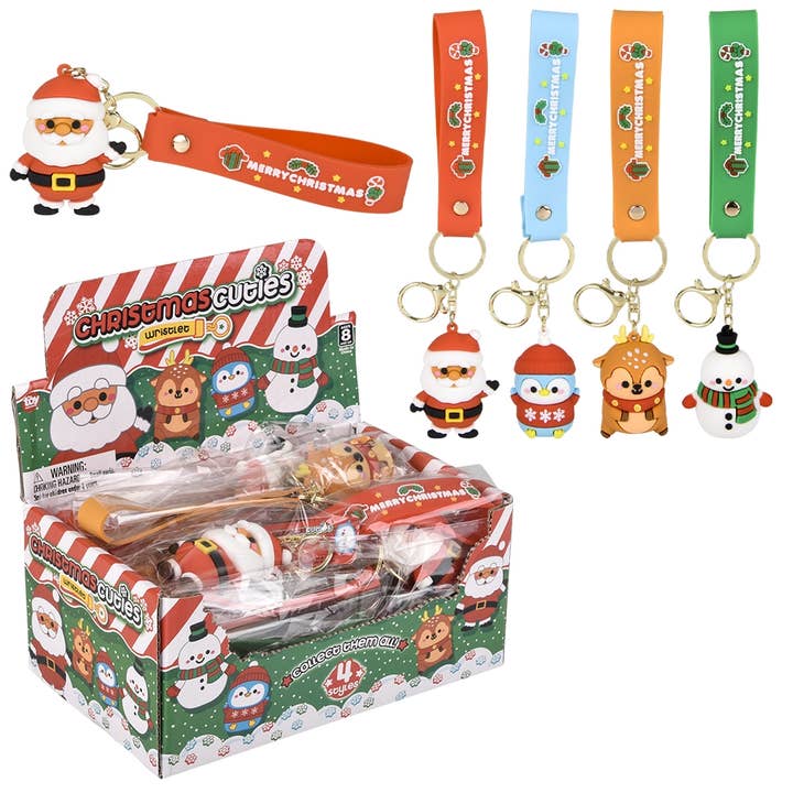 2" Christmas Wristlet Clip Ons - LLB Toys for wholesale by La Luna Bella - Toys