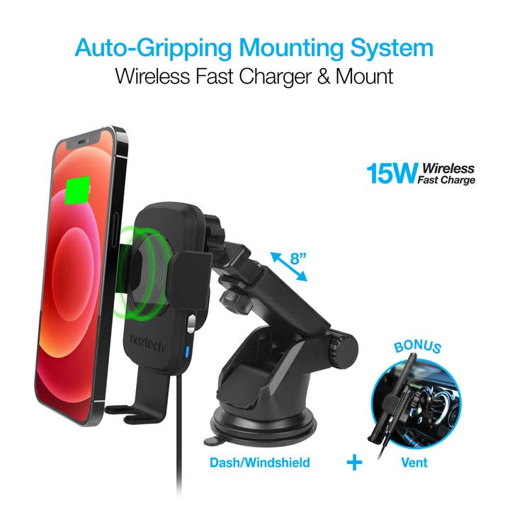 JupiterGear Home - Wholesale Charging Dock - Naztech Smart Grip Wireless Charging Car Mount18