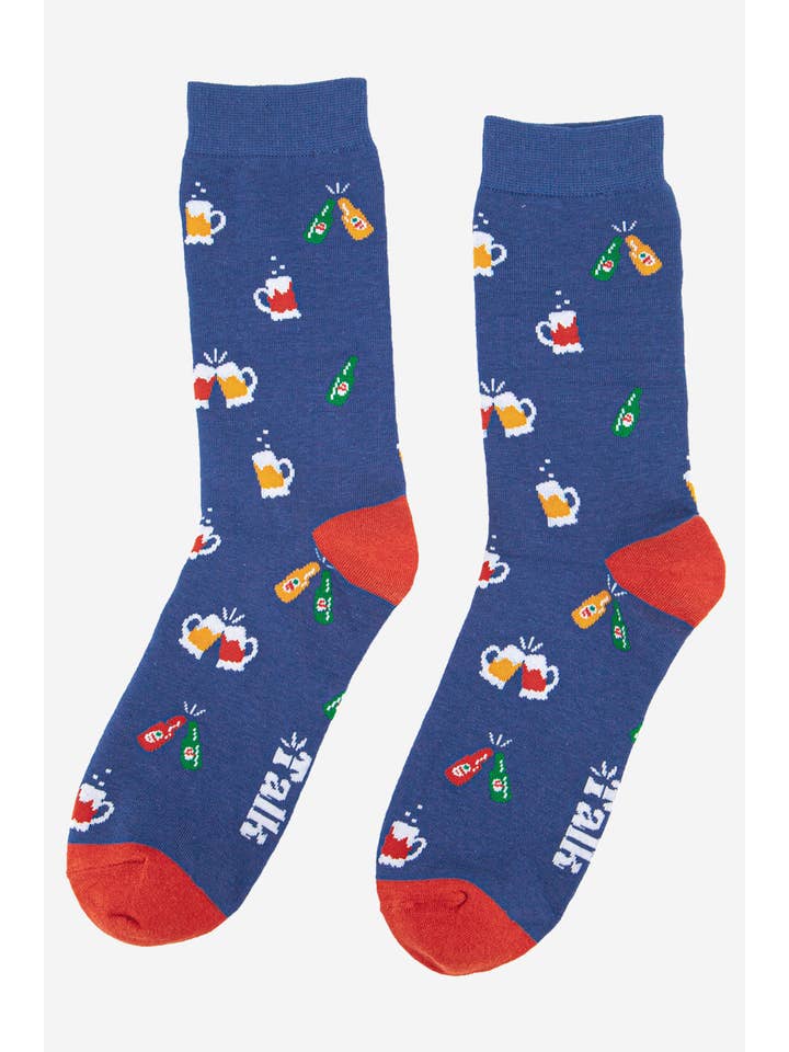 Sock Talk – wholesale Socks – Men's – Men's Beers and Cheers Celebration Bamboo Socks2