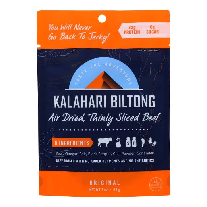 Kalahari Biltong Air-dried Sliced Beef - Case Of 8 - 2 Oz for wholesale by Ware Spark